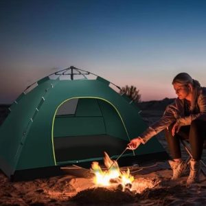 a travel tent in mountain