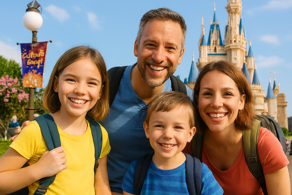 Family at Disney World