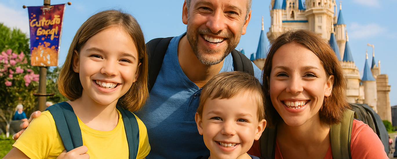 Family at Disney World